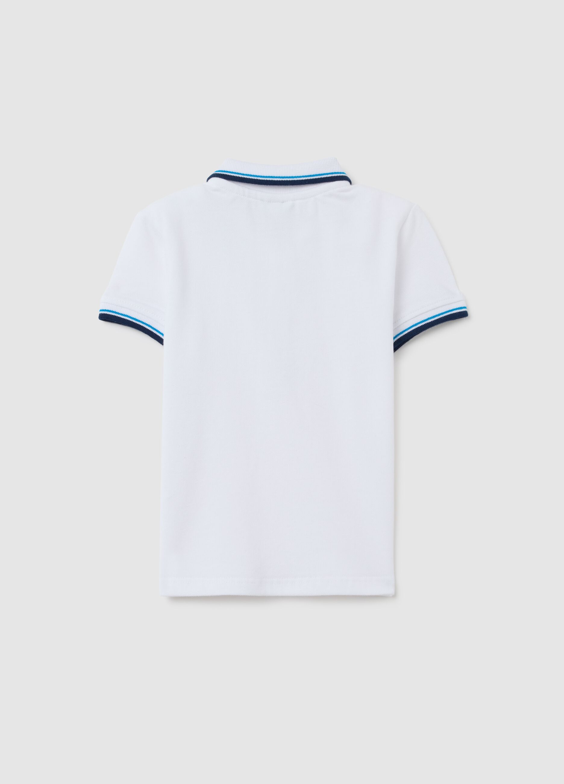 Children's pure cotton white polo regular fit