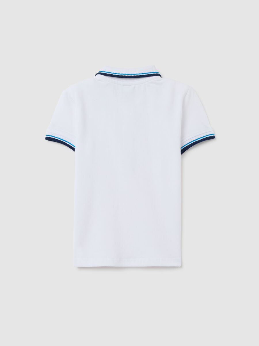 Children's pure cotton white polo regular fit_1
