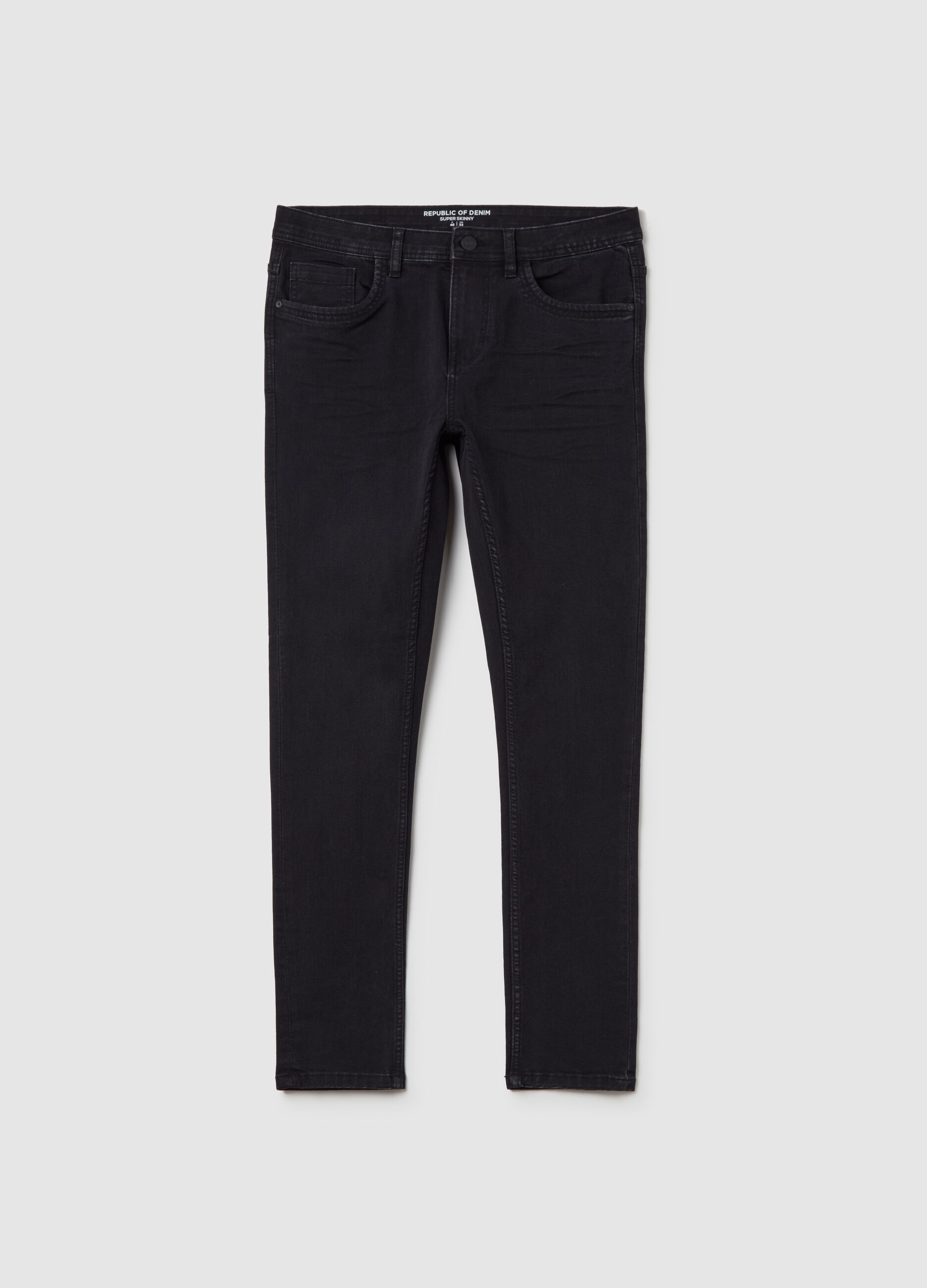 Super-skinny-fit jeans with fading