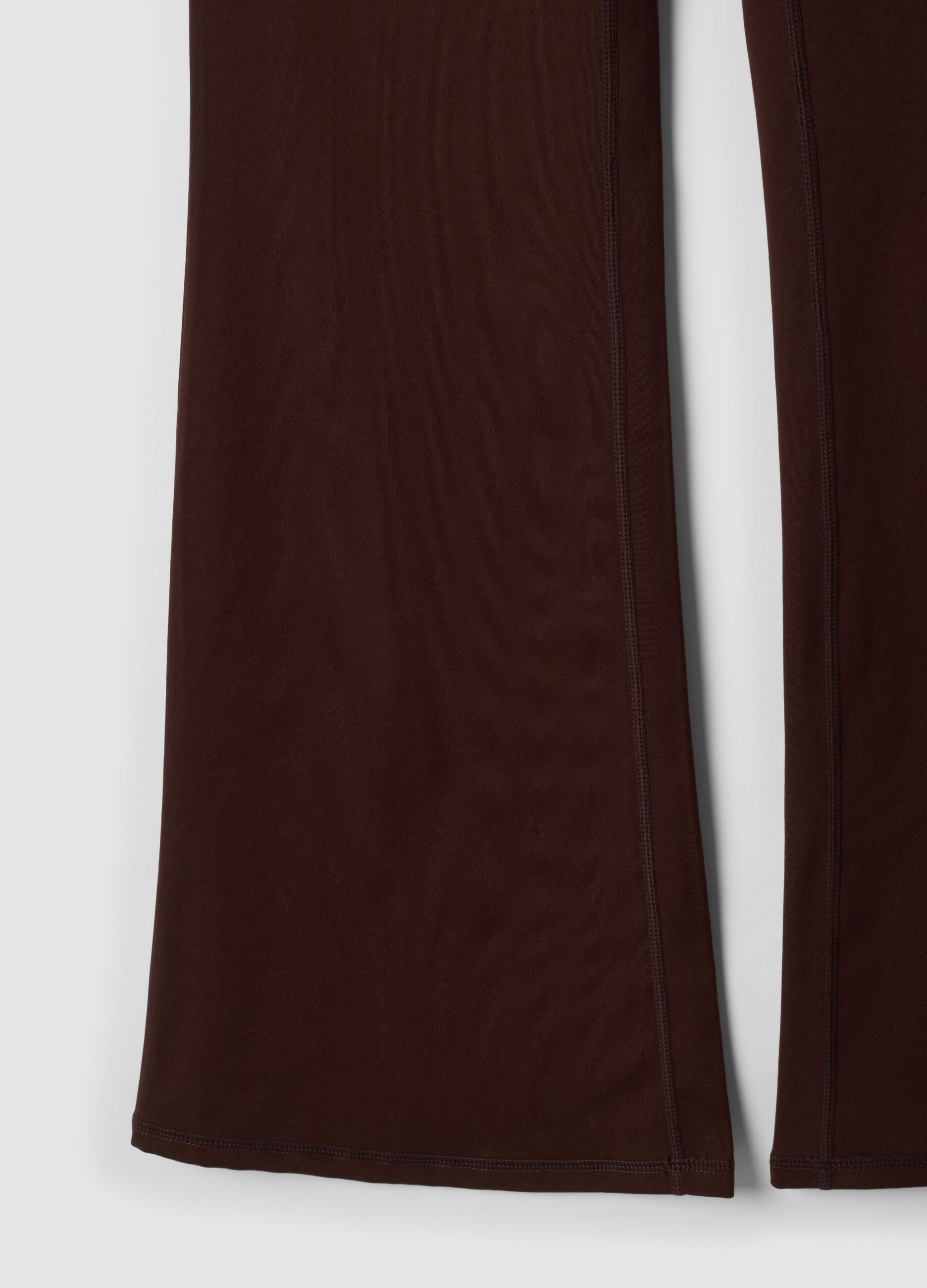 Leggings marroni flare in tessuto elasticizzato traspirante ALTAVIA STUDIO