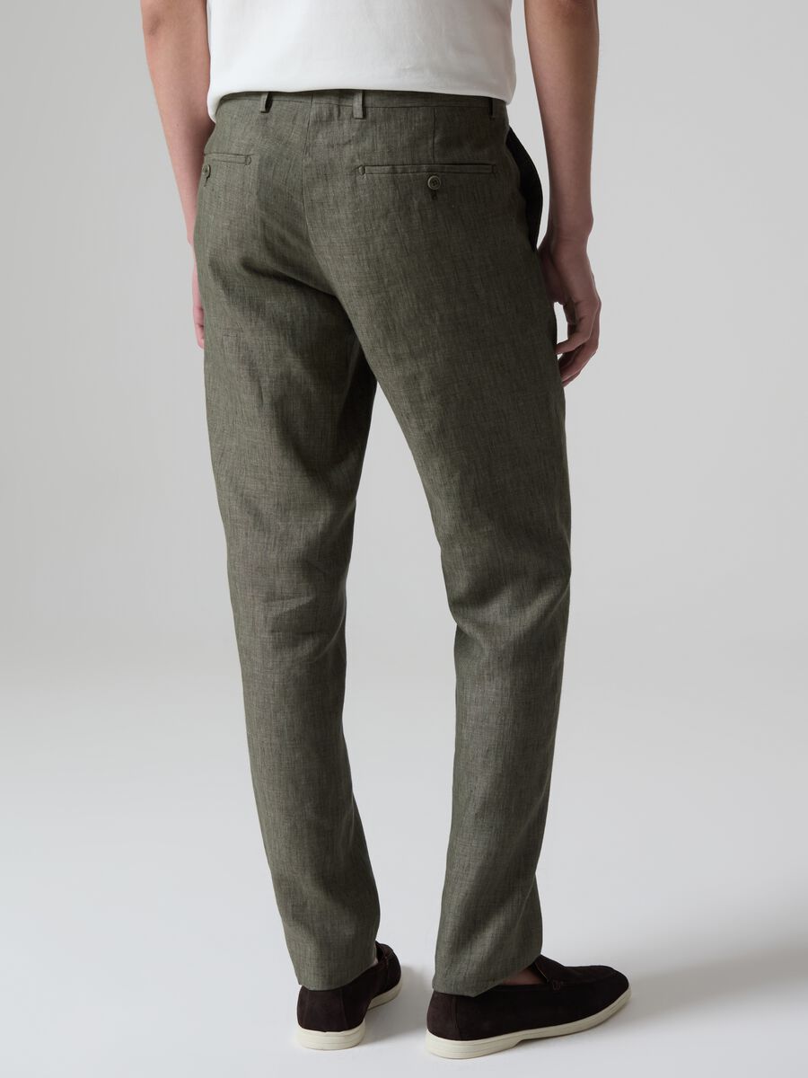 Pantalone chino in lino Contemporary_2