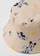 Beige pure cotton bucket hat for kids with Mickey Mouse prints_2