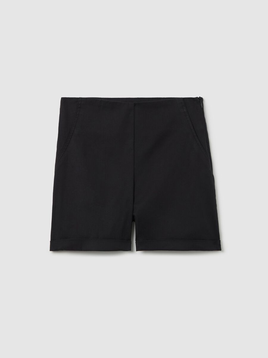 Tailored shorts with turn ups_4