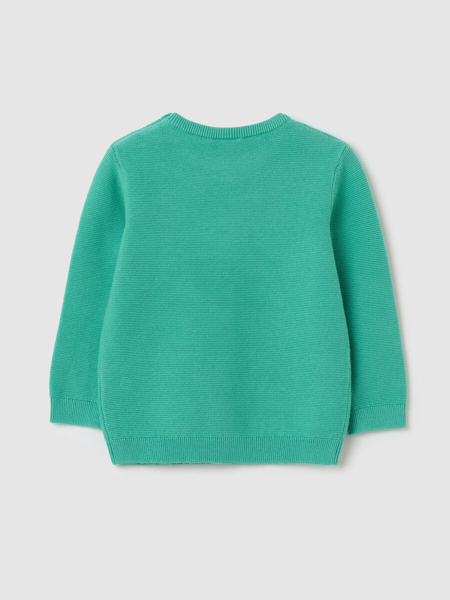 Solid colour cotton pullover_1