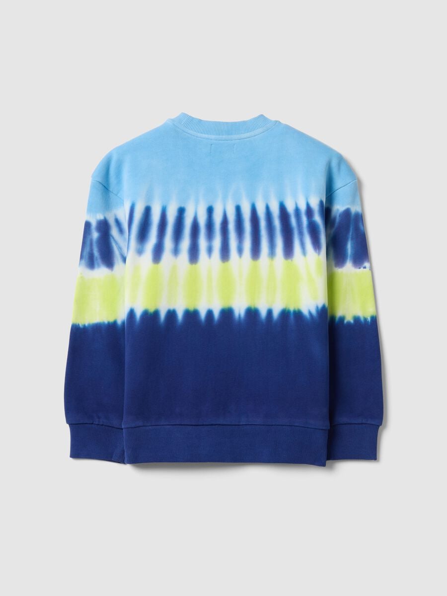 Kids' Regular Fit Multicolour Tie-Dye Pure Cotton Sweatshirt_4