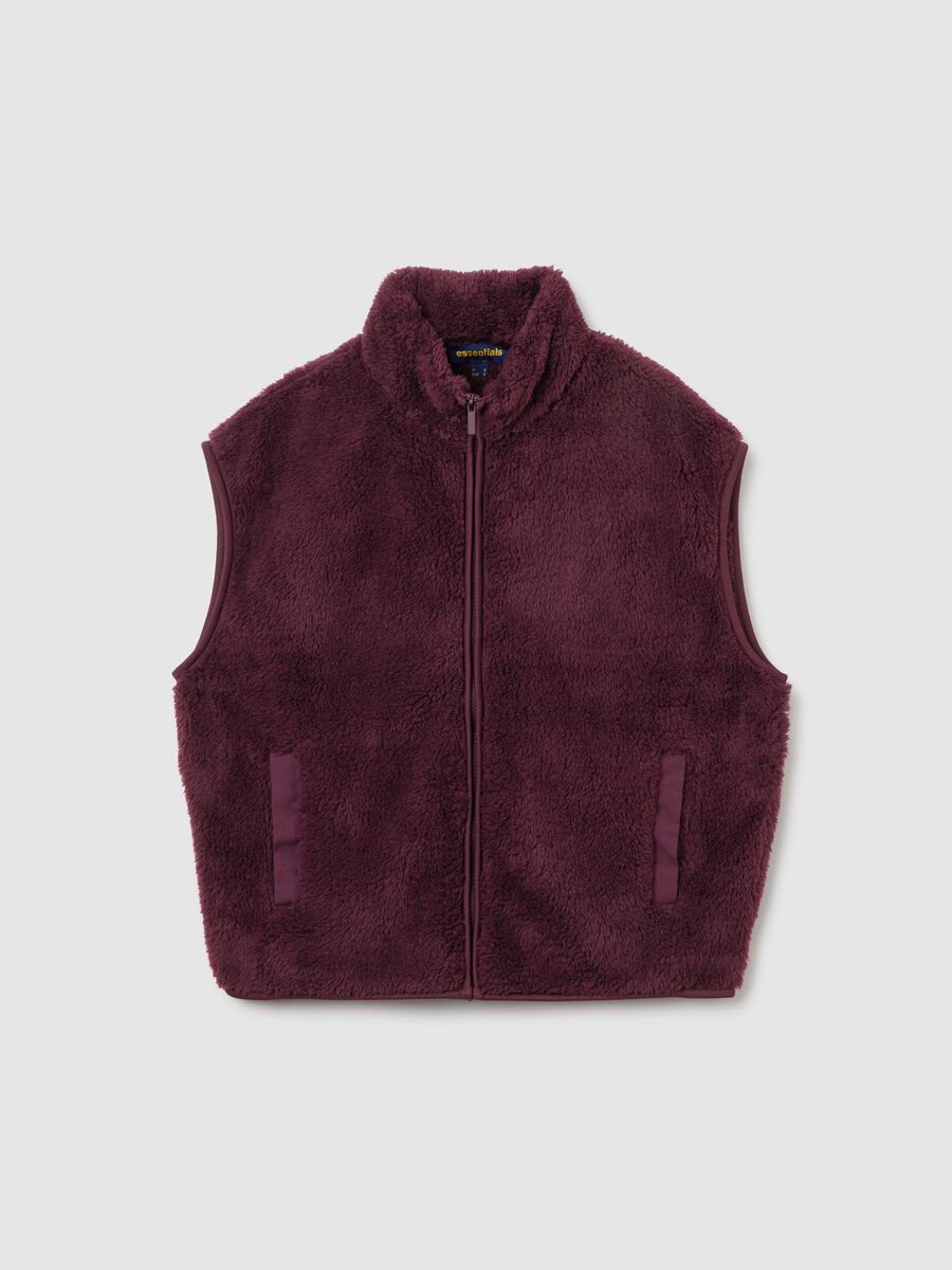 Purple Faux Fur Vest_4