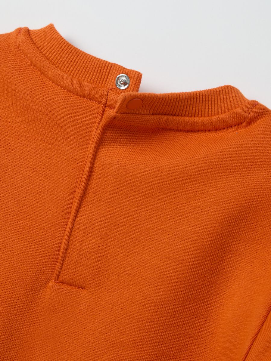 Child's orange pure cotton sweatshirt and trousers set_2