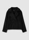 Black double-breasted coat with buttons_4