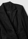 Black Faux Suede Blazer_7