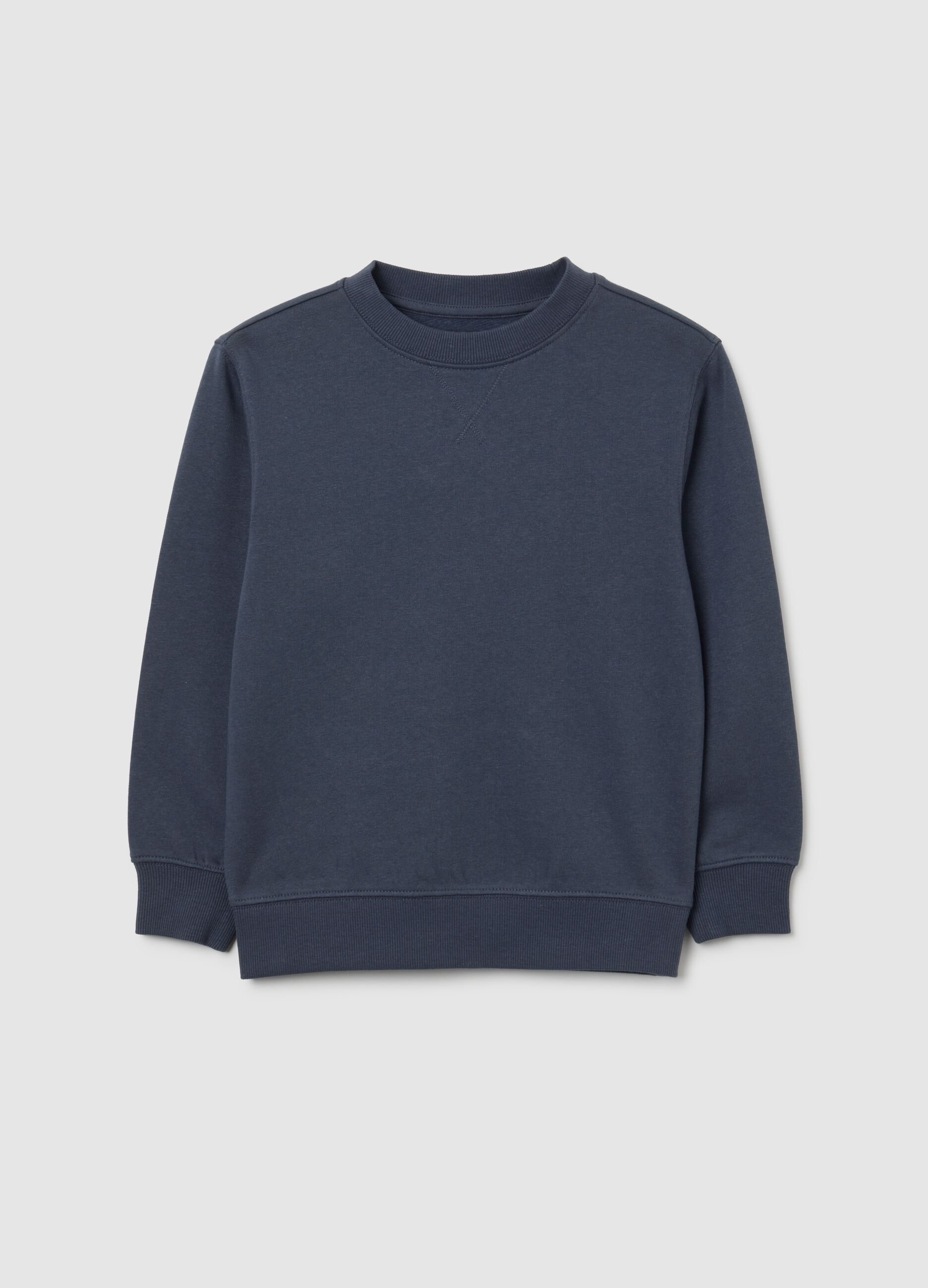 Blue Regular Fit Pure Cotton Children's Sweatshirt