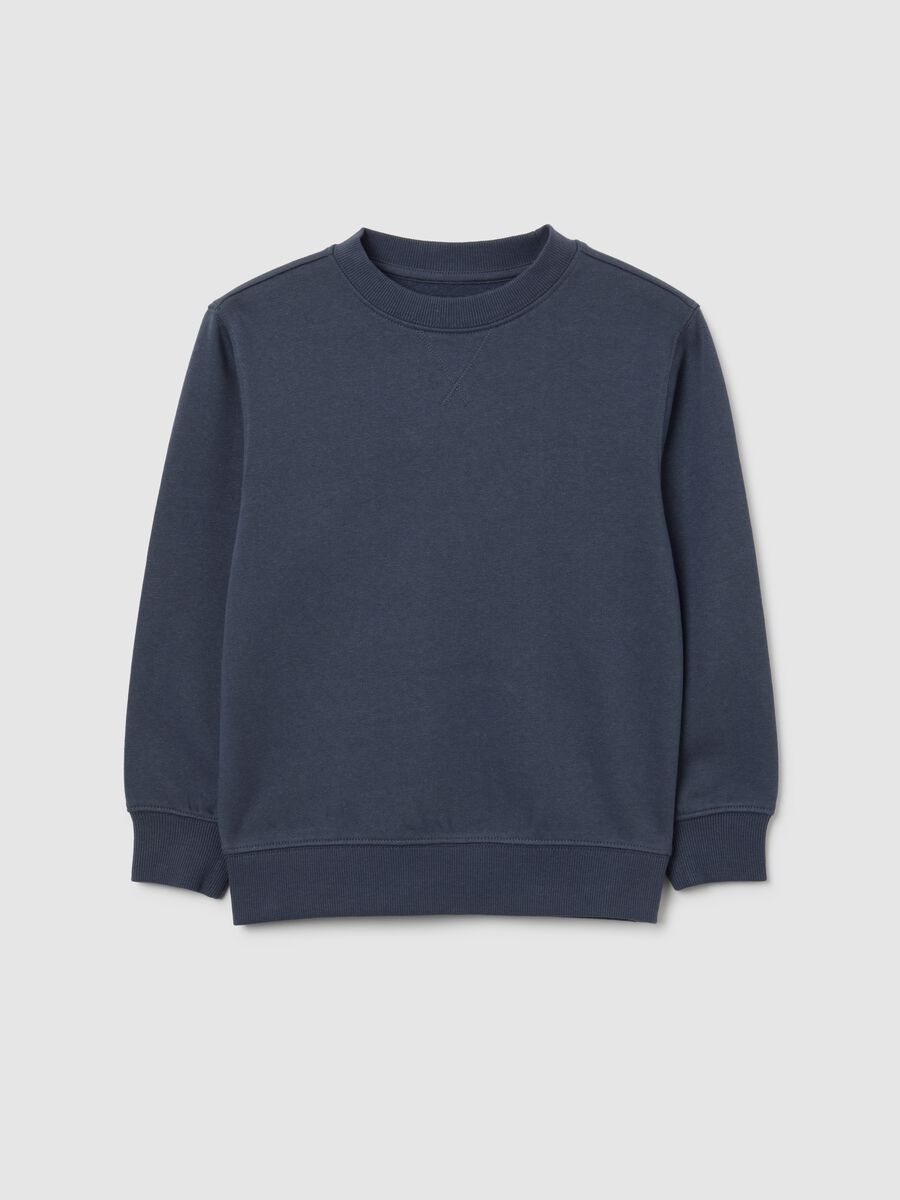 Blue Regular Fit Pure Cotton Children's Sweatshirt_0