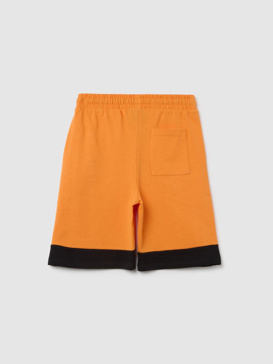 OVS Kids Orange Cotton Shorts_1