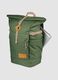 Green roll-top backpack with pockets_2