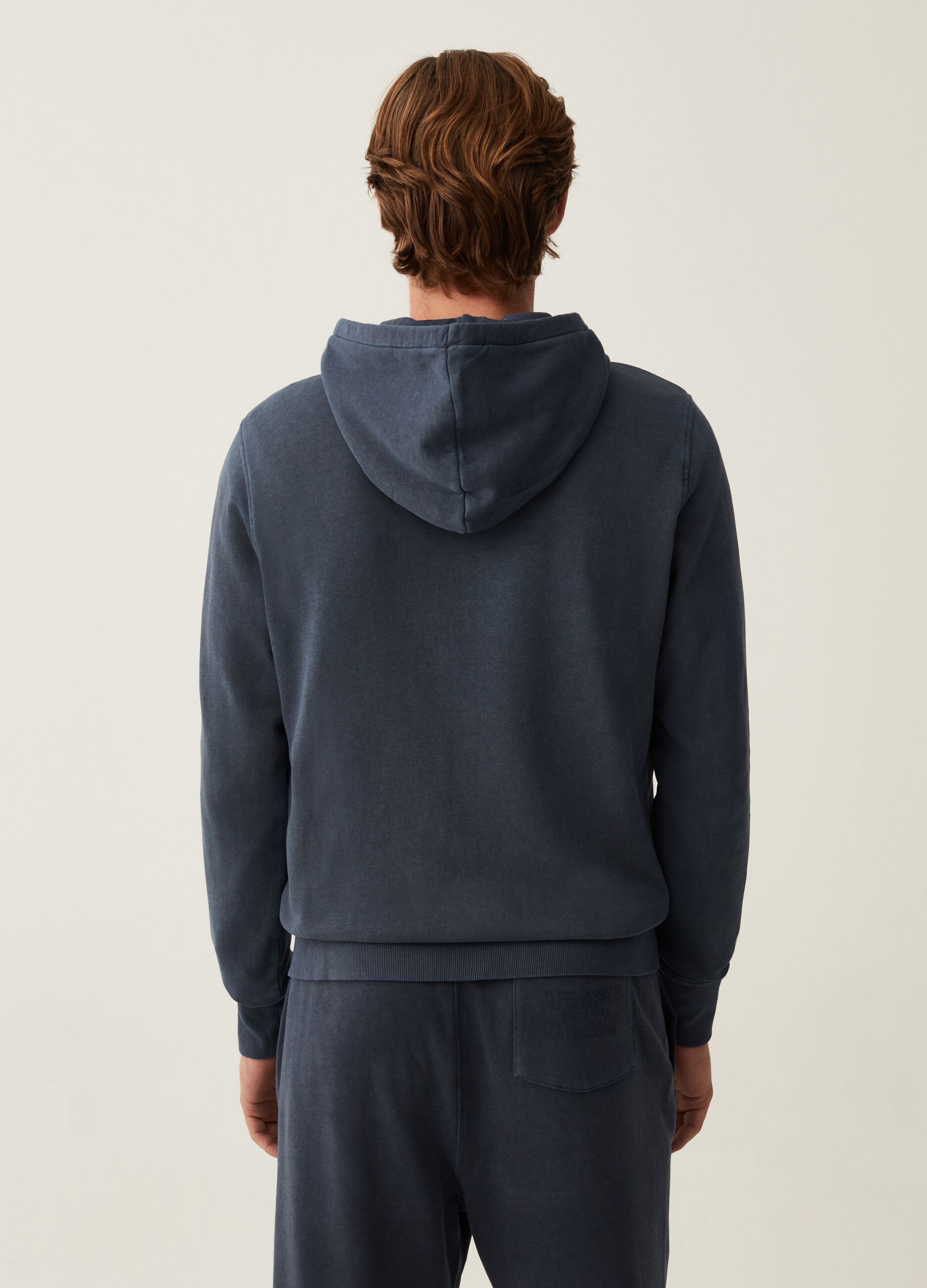 Full-zip con cappuccio ricamo logo_2
