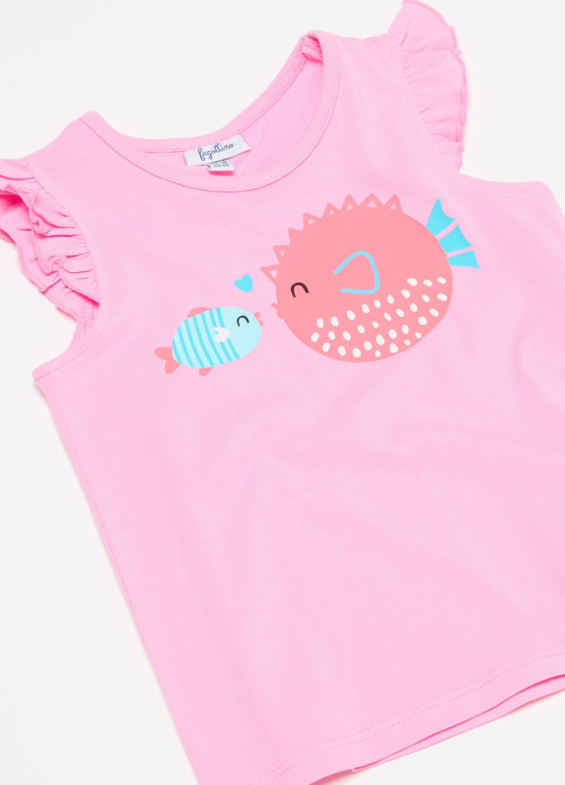 Cotton jogging set with print