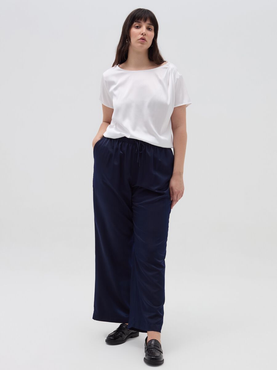 Pantalone fluido relaxed fit Curvy_0
