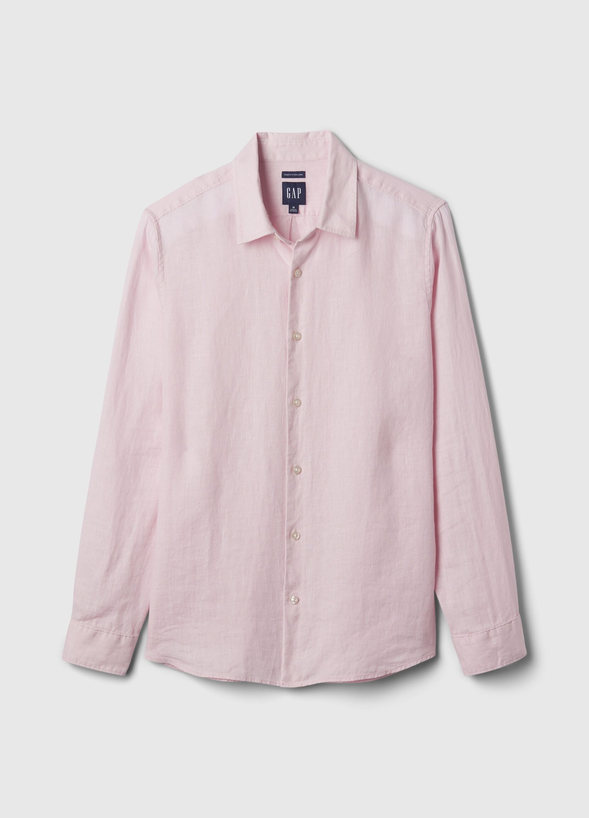Regular-fit shirt in linen