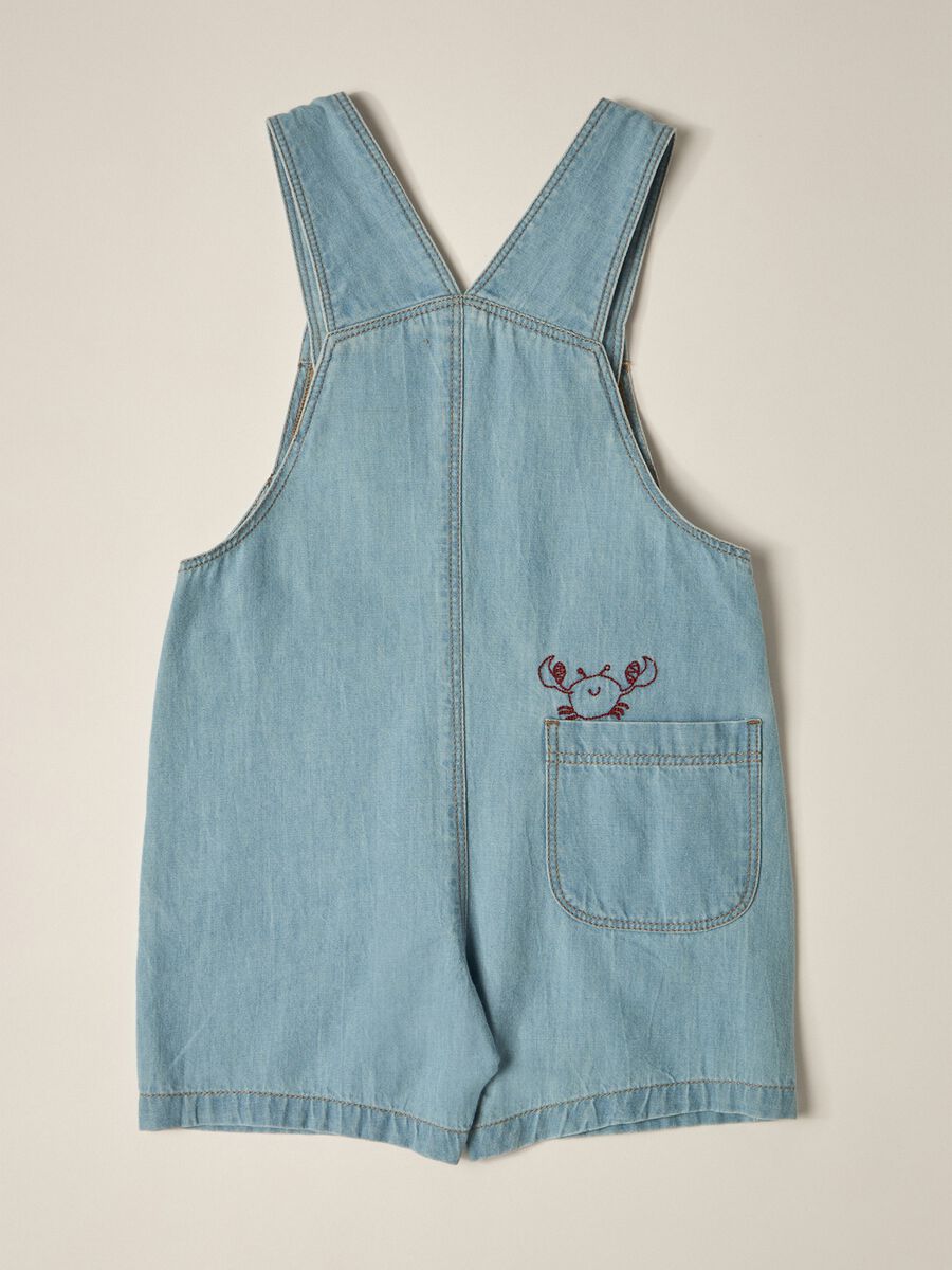 Baby IANA pure cotton denim dungarees_1