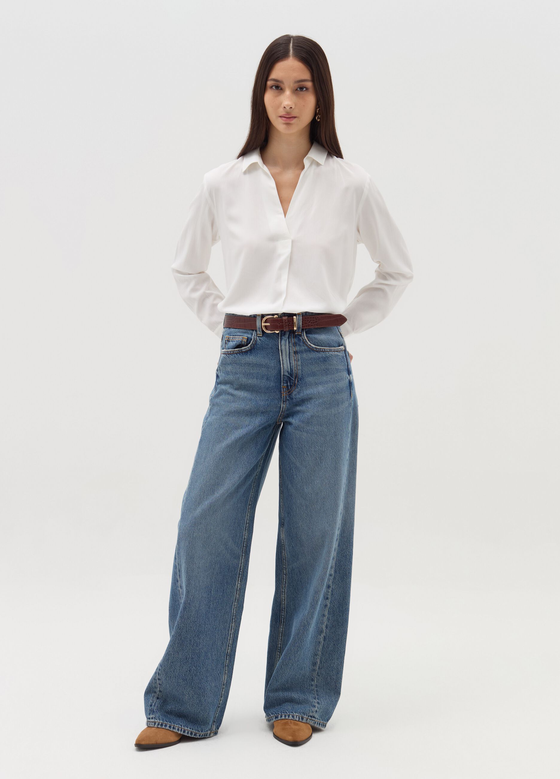Jeans gamba larga donna 2025