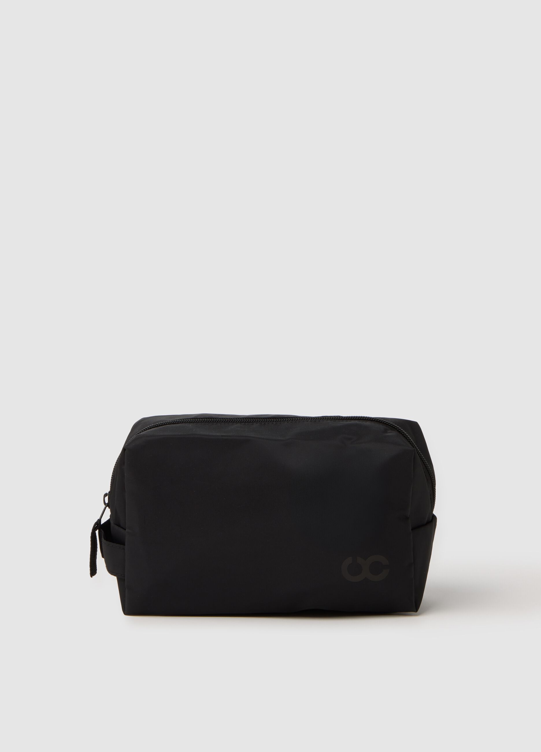 Compact men's black crossbody bag