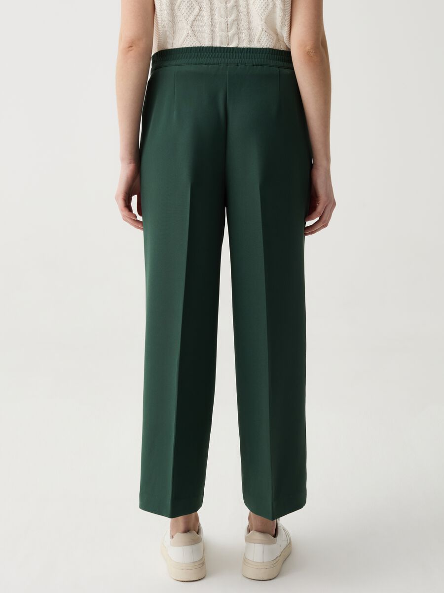 Pantaloni cropped wide leg con pinces_2