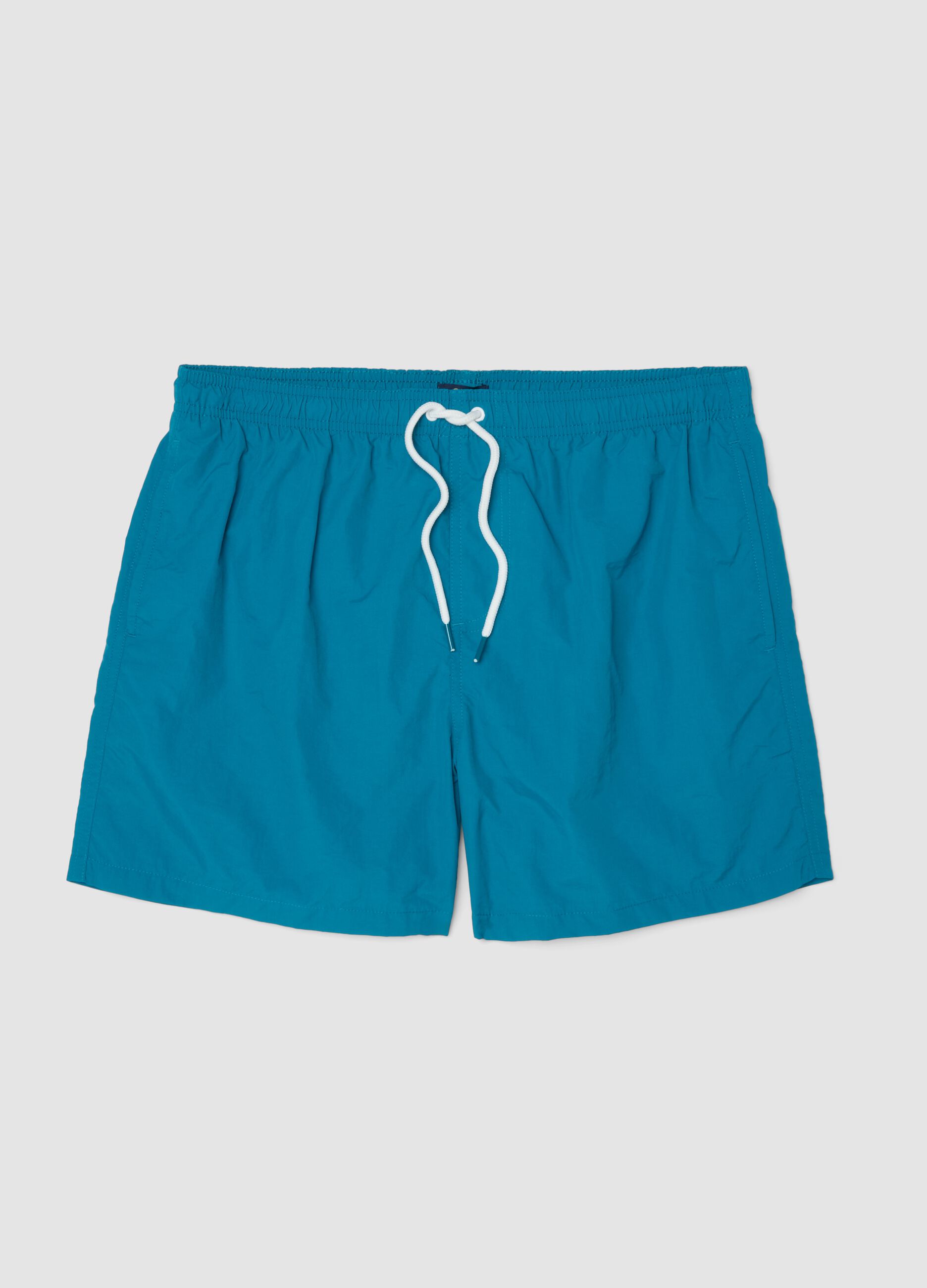 Boxer da mare azzurro con elastico in vita