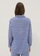 Camicia in puro cotone multicolor con fantasia e collo a V_2
