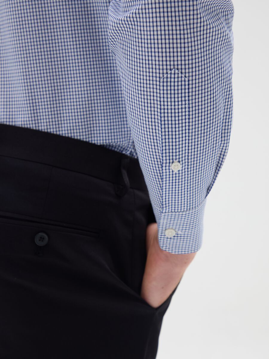 Multicolour cotton blend regular fit shirt_3