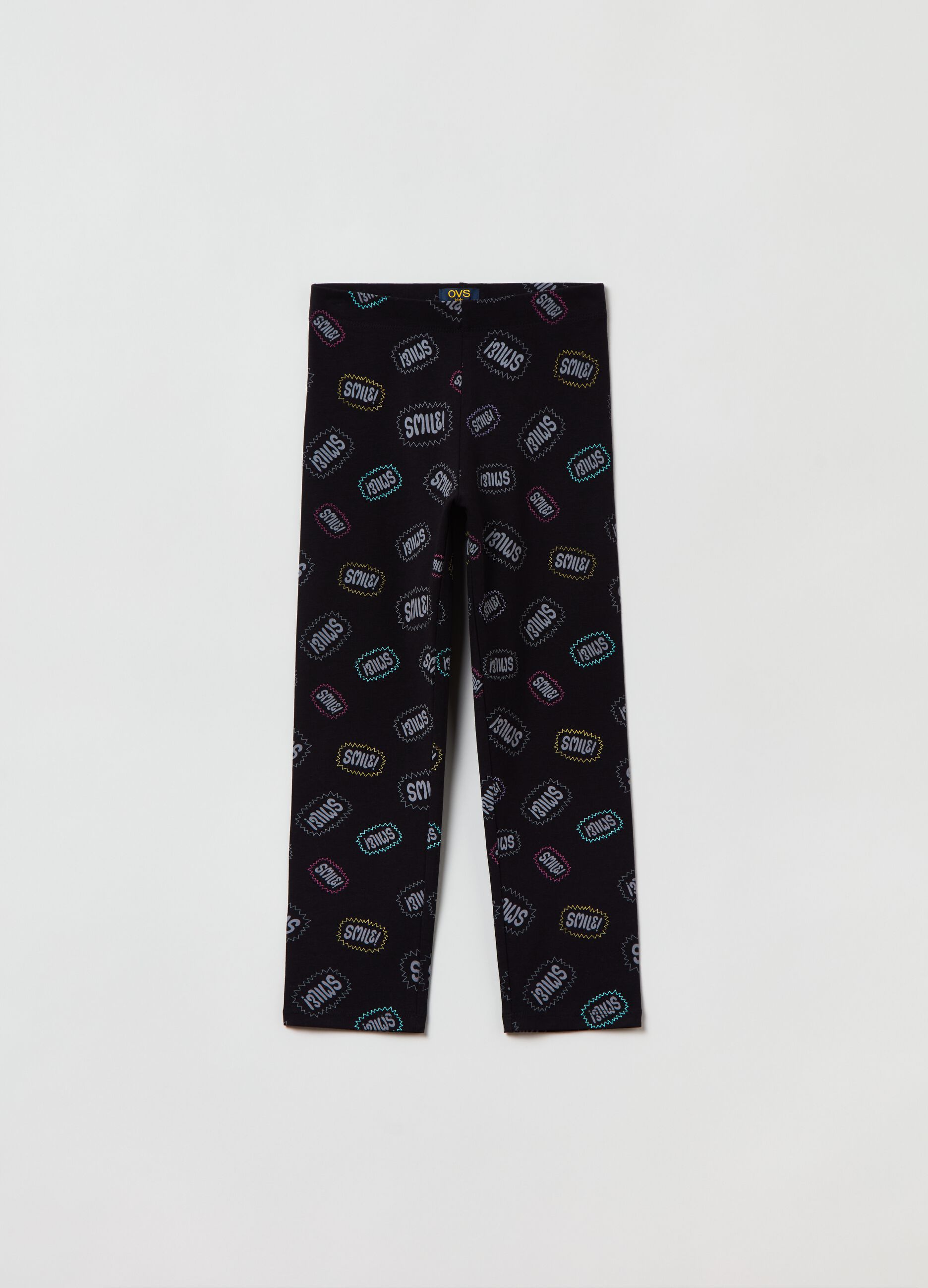 Leggings a tre quarti con stampa_0