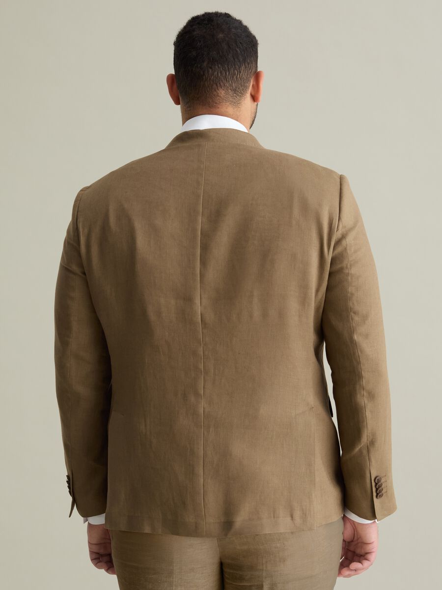 Plus Size oversized blazer in linen_2