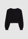 Black Cotton Sweatshirt for Girls_4