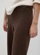 Brown wide-leg stretch trousers_3