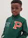 Child's green cotton-blend sweatshirt with zip_2