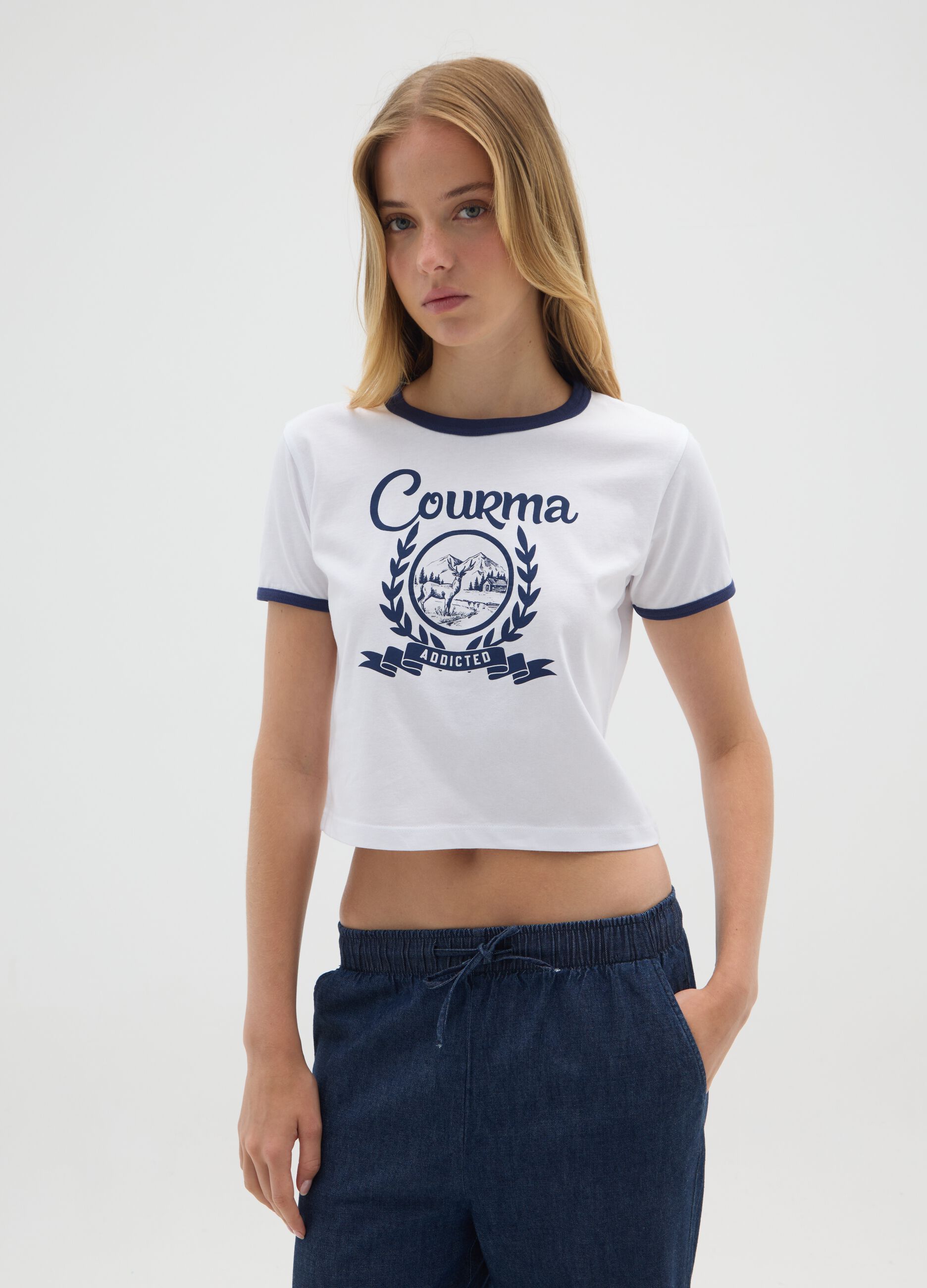 Multicolour pure cotton regular fit T-shirt
