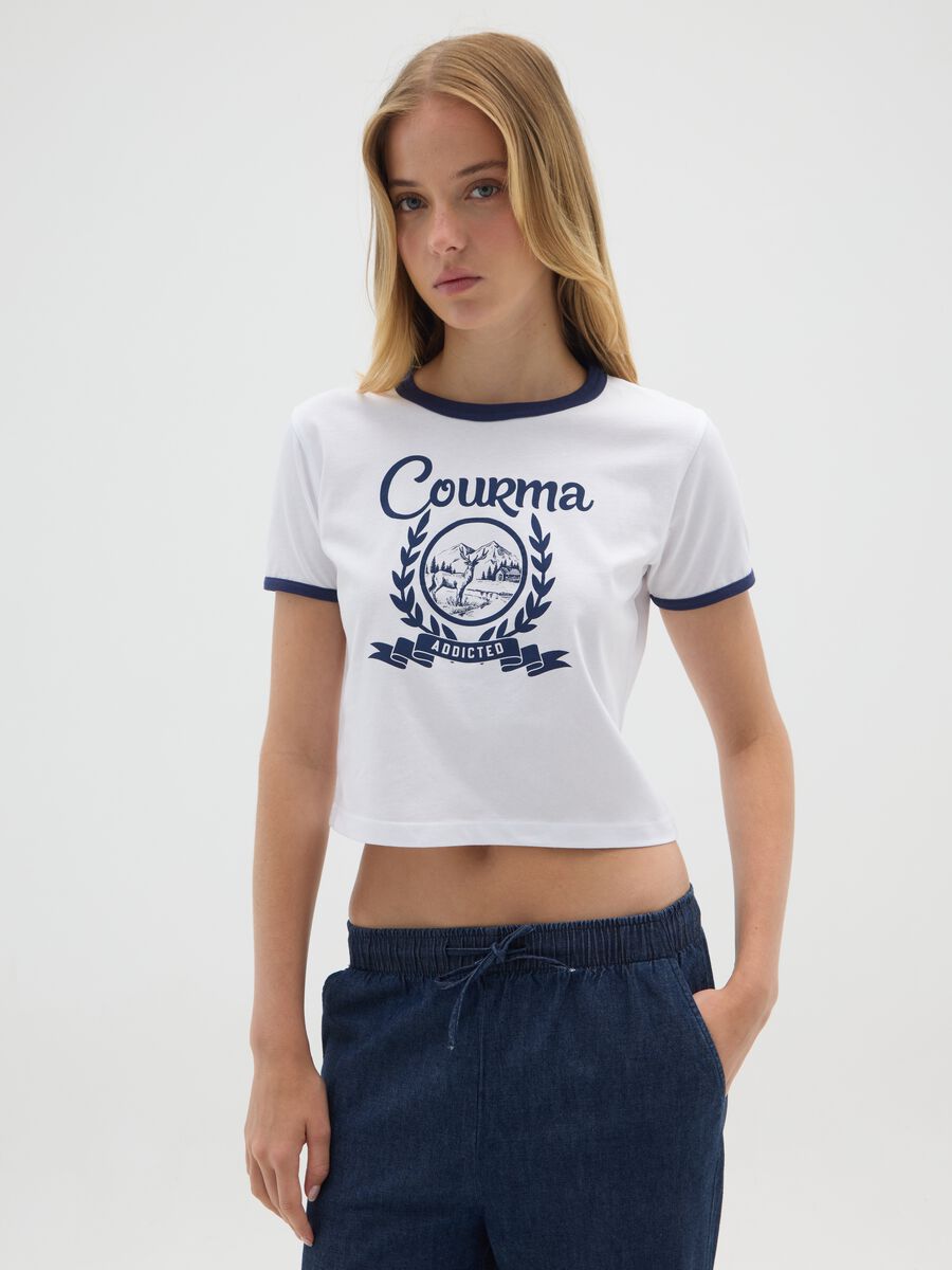 Multicolour pure cotton regular fit T-shirt_0