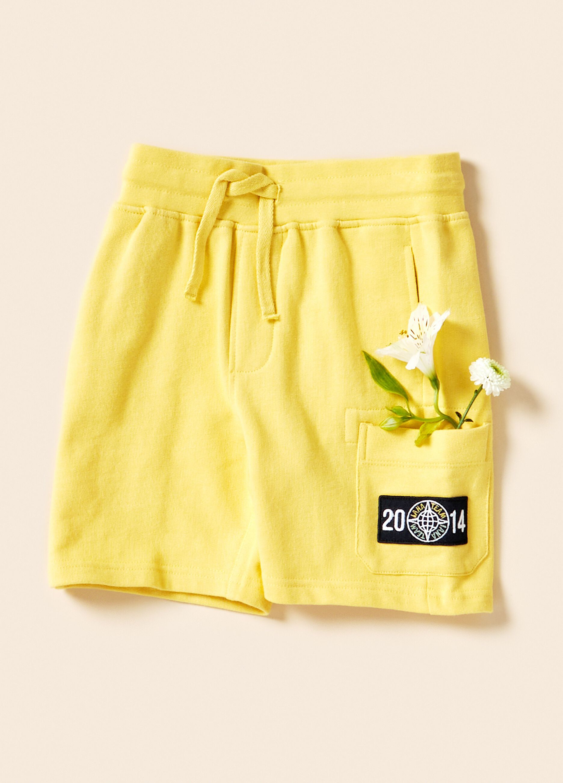 Shorts in felpa leggera di puro cotone IANA