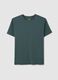 Men's green cotton slim fit T-shirt_4
