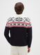 Multicolour regular fit jumper with jacquard pattern_3