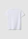 Girls&rsquo; white stretch cotton regular-fit T-shirt_4