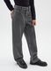 Girls' grey cotton denim trousers with regular fit_2