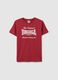 Red pure cotton regular fit t-shirt_4