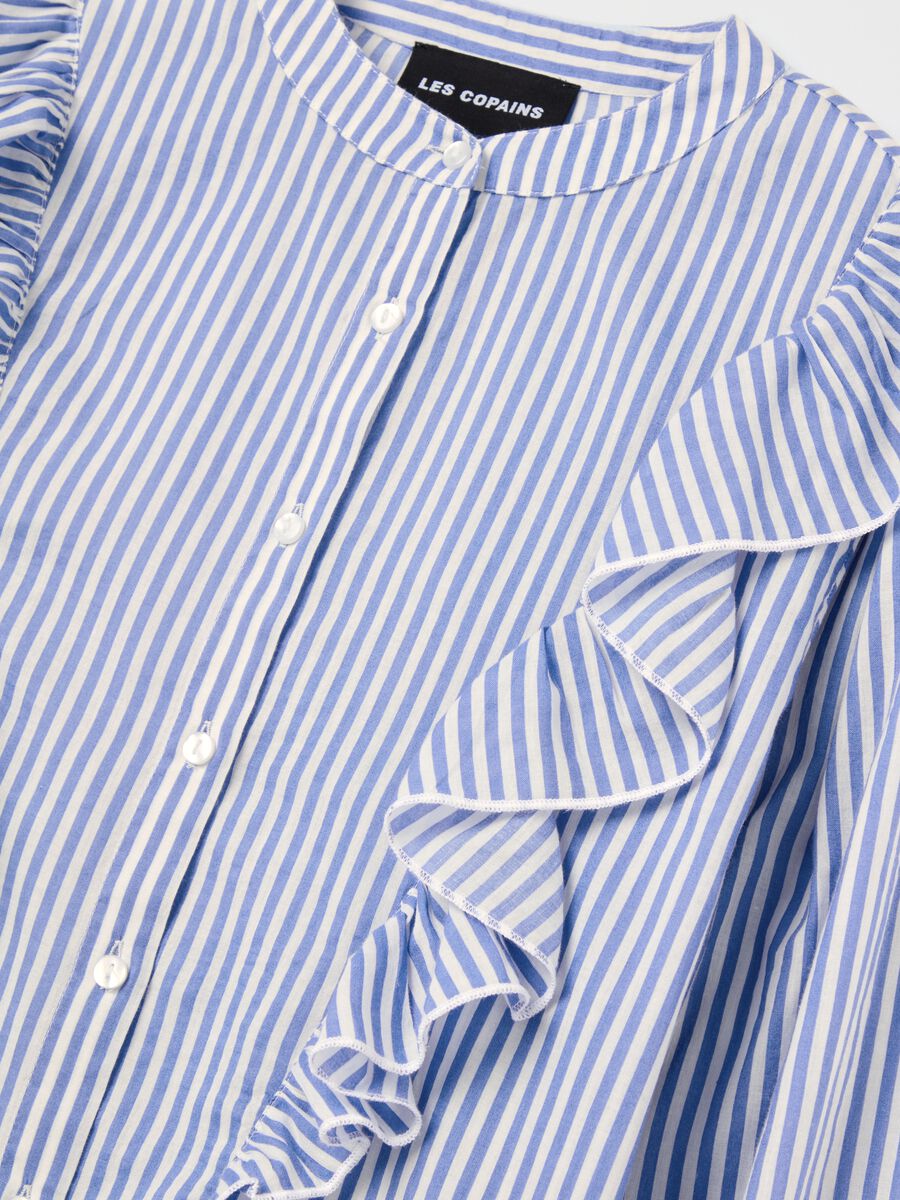 Striped shirt with frills_5