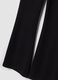 Black flared leggings in stretch viscose Milano stitch_5