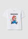 Kids&rsquo; white stretch cotton Super Mario T-shirt_0