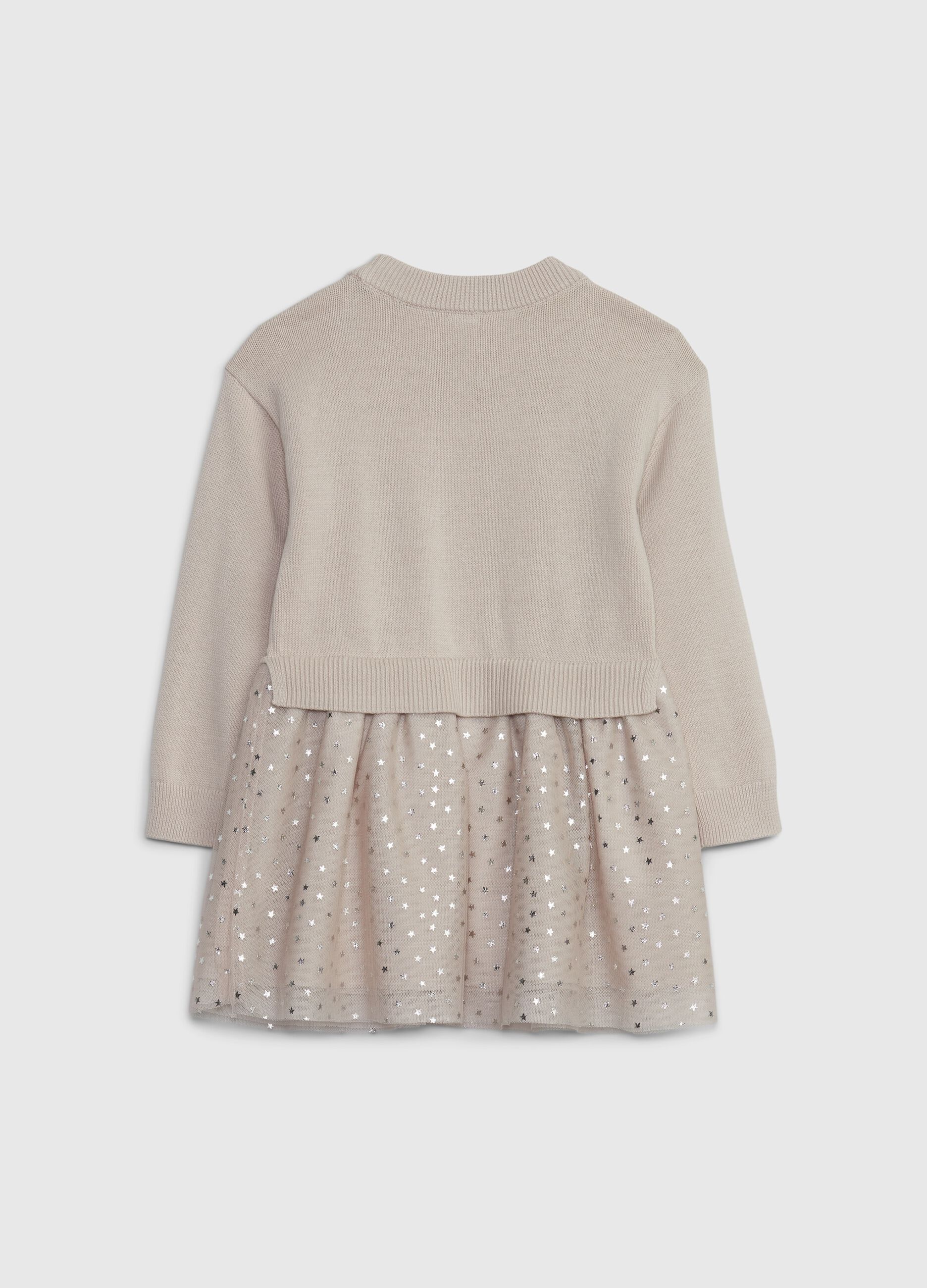 Abito combinato con gonna in tulle