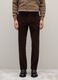 Regular Fit Brown Stretch Cotton Trousers_1
