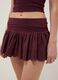 Purple pure cotton mini skirt with embroidered ruffle_3