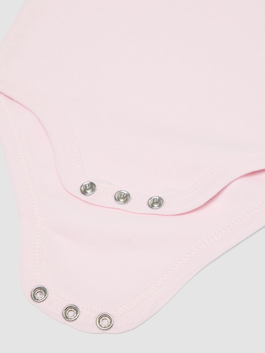 Tripack body in puro cotone multicolor da neonata_2