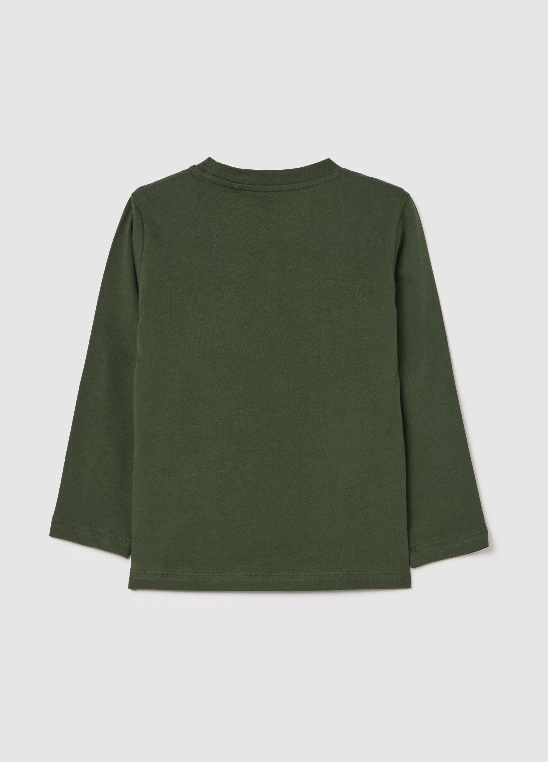 Long-sleeved T-shirt in cotton with print