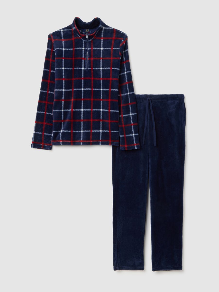 Multicoloured plaid regular fit pyjamas_4